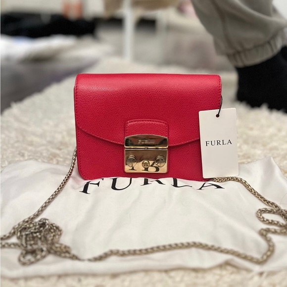 Furla Handbags - Furla crossbody mini bag red